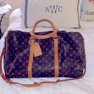 Beautiful pre-loved Louis Vuitton vintage keepall 45